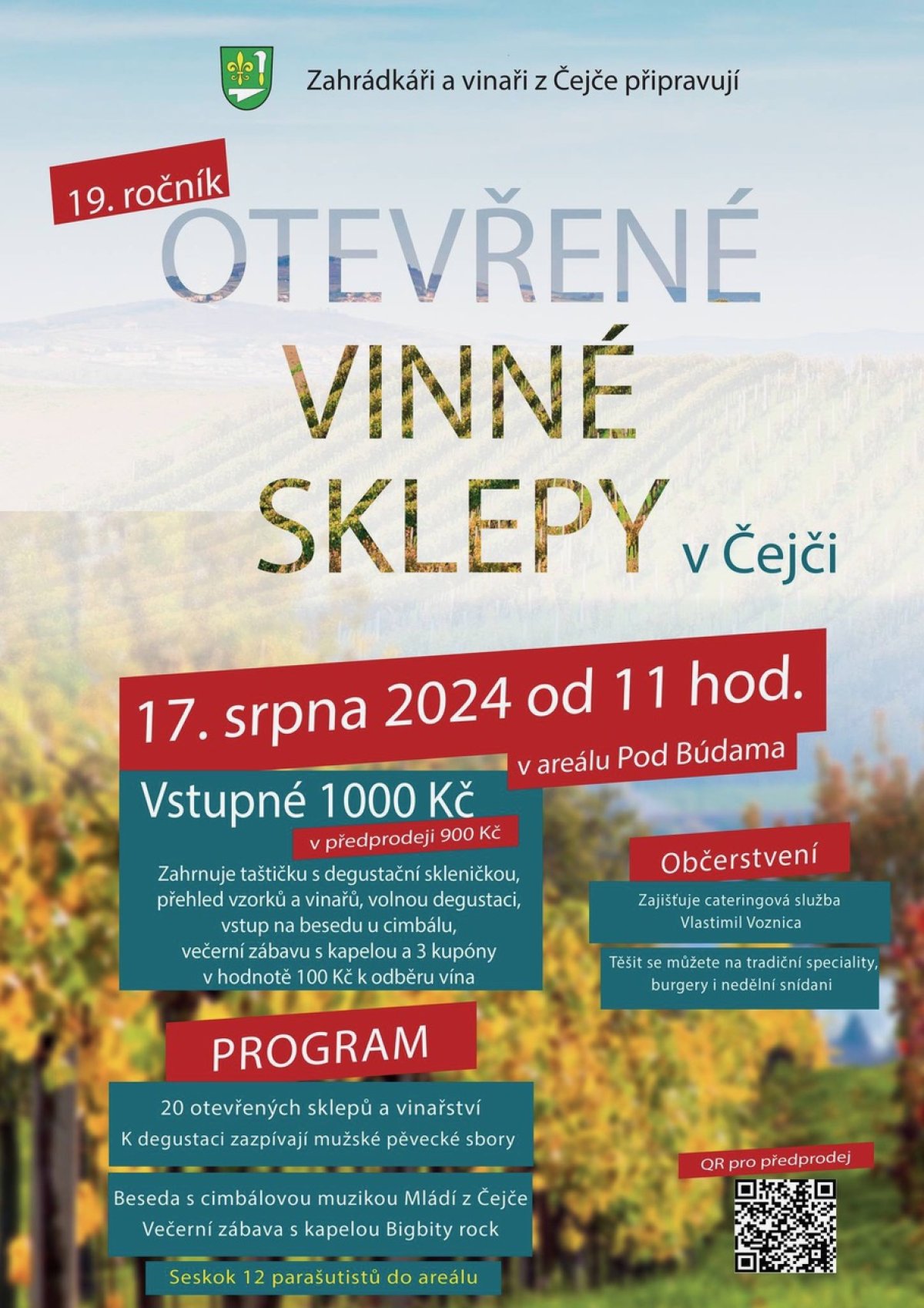 Dne 17.8.2024 proběhl již 19. ročník LETNÍCH OTEVŘENÝCH SKLEPŮ